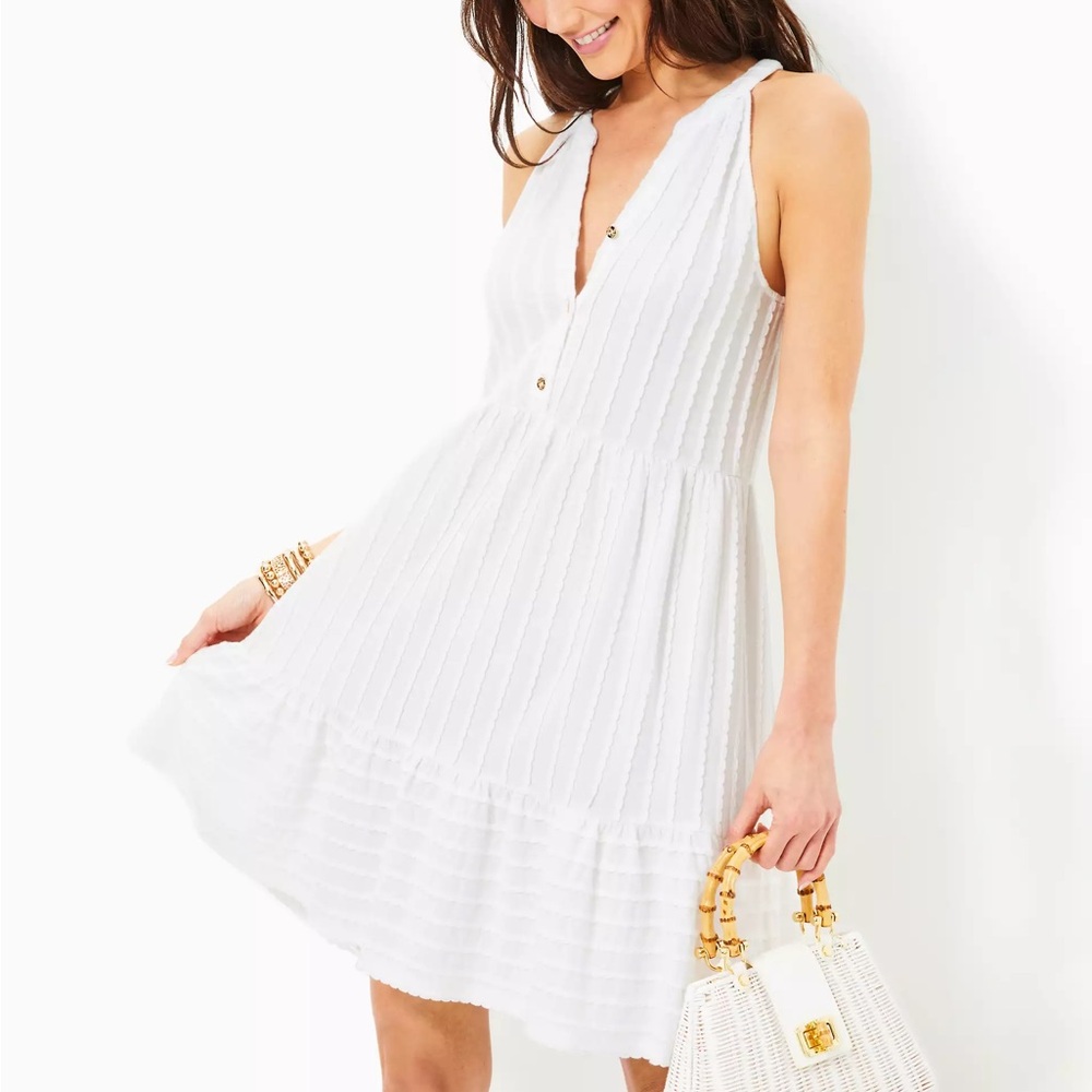 Lilly Pulitzer white swing dress XXS